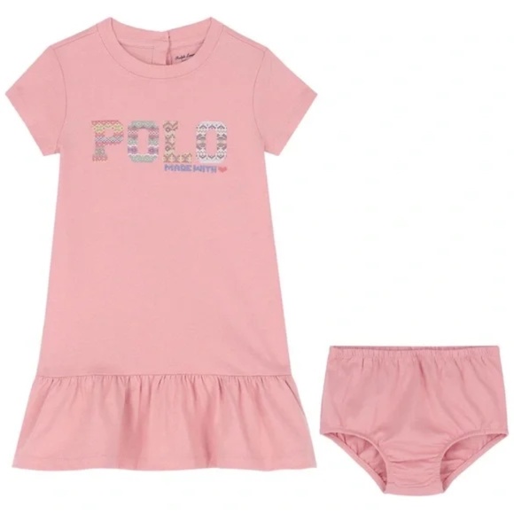 Ralph Lauren Kids logo-print T-shirt dress (size 6M) - Picture 1 of 7